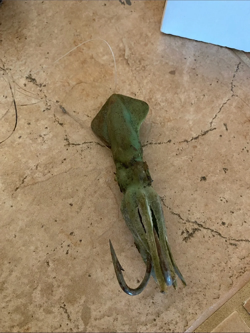 Green Squid-Style Fish Hook Lure for Aquarium & Fishing